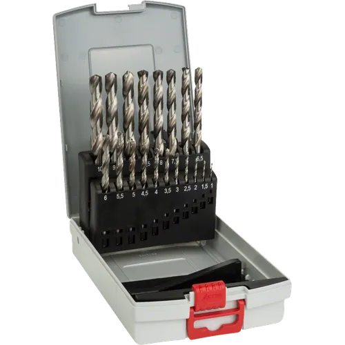 Metallborrsats HSS-G 19 delar