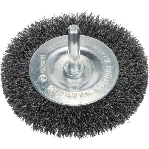 Skivstålborste, Ø 6 mm skaft Ø 75 mm, Medel