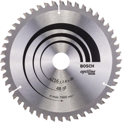 Cirkelsågklinga Optiline Trä 216/30 mm, 48T