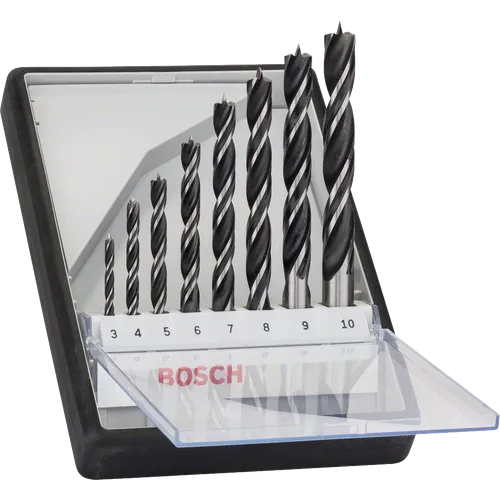 Träspiralborrset Robust Line 8 delar