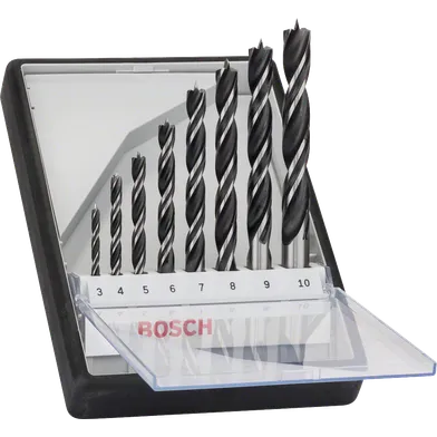 Träspiralborrset Robust Line 8 delar