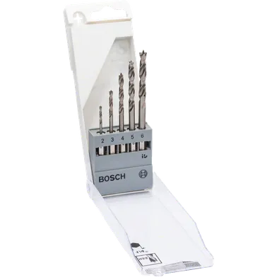 Träborrsats 1/4 5 delar