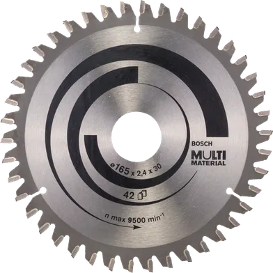 Cirkelsågklinga Multimaterial 165/30 mm, 42T