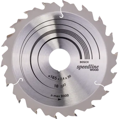 Cirkelsågklinga Speedline Trä 165/30 mm, 18T