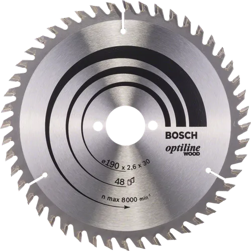 Cirkelsågklinga Optiline Trä 190/30 mm, 48T