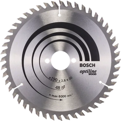 Cirkelsågklinga Optiline Trä 190/30 mm, 48T