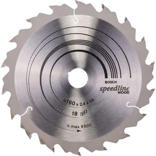 Cirkelsågklinga Speedline Trä 160/20 mm, 18T