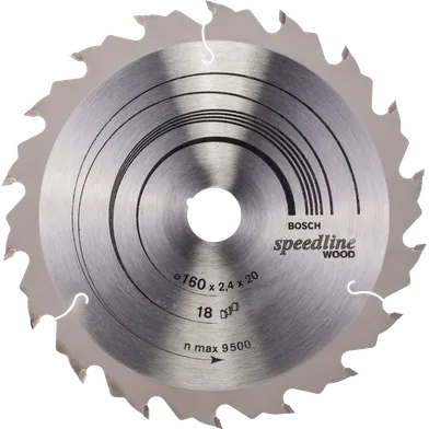 Cirkelsågklinga Speedline Trä 160/20 mm, 18T