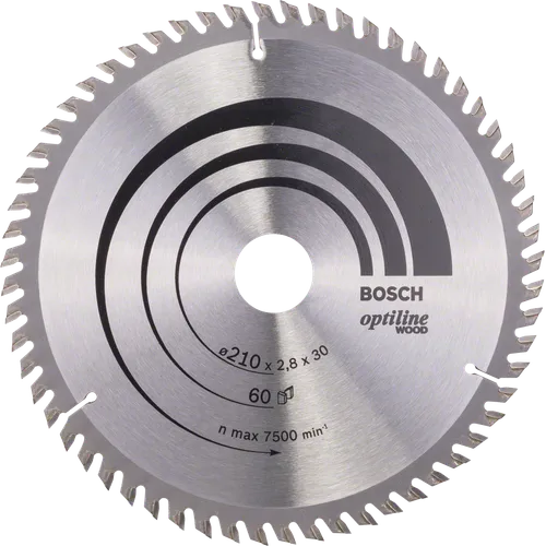 Cirkelsågklinga Optiline Trä 210/30 mm, 60T
