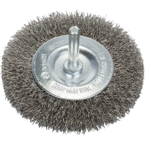 Skivstålborste, Ø 6 mm skaft Ø 80 mm
