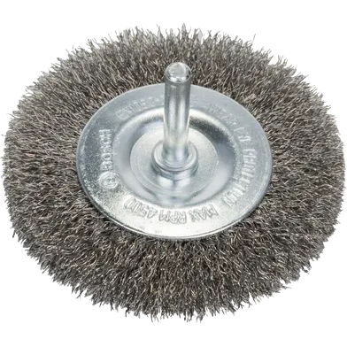 Skivstålborste, Ø 6 mm skaft Ø 80 mm