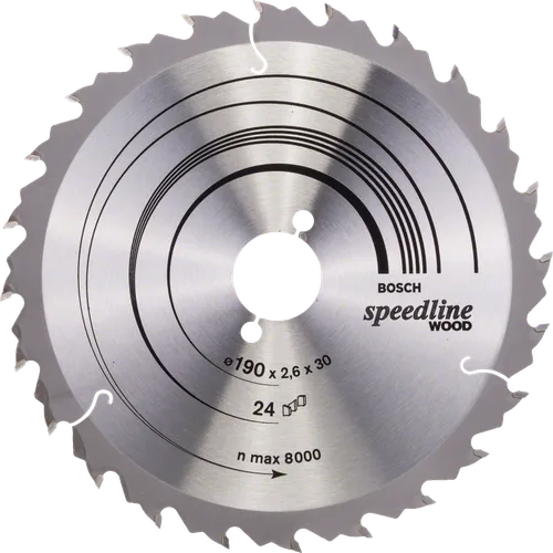 Cirkelsågklinga Speedline Trä 190/30 mm, 24T