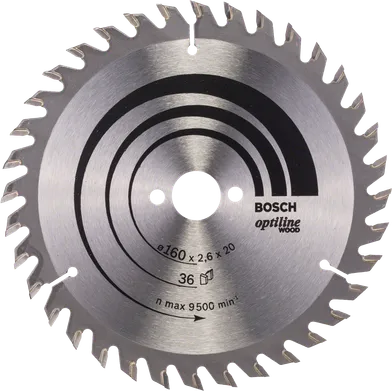Cirkelsågklinga Optiline Trä 160/16 mm, 36T