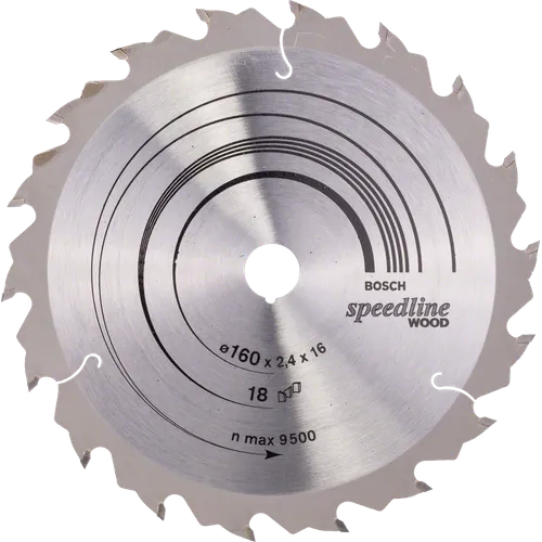 Cirkelsågklinga Speedline Trä 160/16 mm, 18T