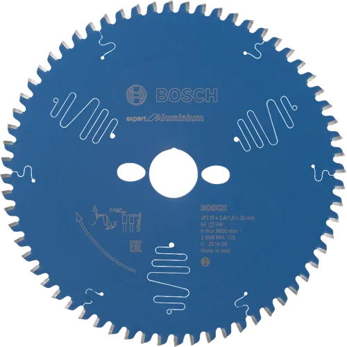 Cirkelsågklinga Expert Aluminium 216/30 mm, 64T