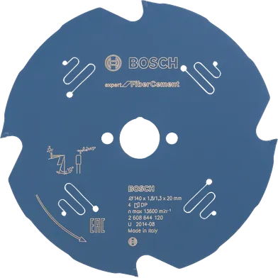 Cirkelsågklinga Expert Fibercement 140X20MM, 4T