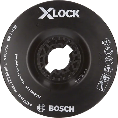 Sliptallrik X-LOCK Stöddyna Mjuk Ø 125 mm