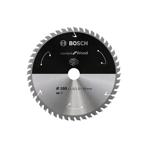 Cirkelsågklinga Standard f. batteridrift, Trä 160/20 mm, 48T