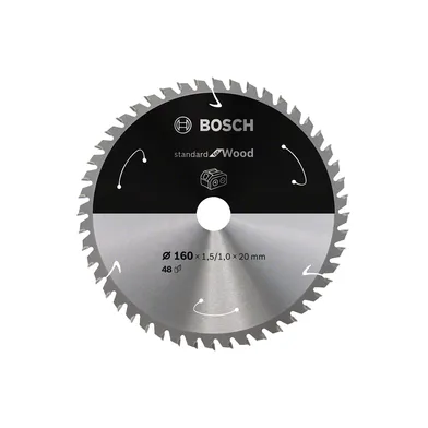 Cirkelsågklinga Standard f. batteridrift, Trä 160/20 mm, 48T