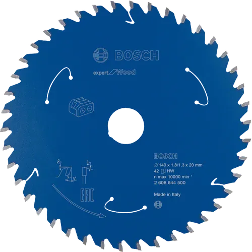Cirkelsågklinga Standard f. batteridrift, Trä 140/20 mm, 42T