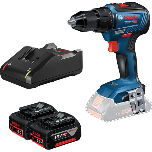 Skruvdragare GSR 18 V-55 2x5.0 Ah, L-CASE