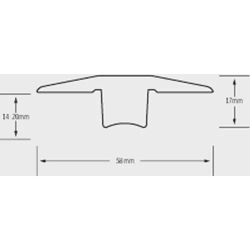 T-list 14-20 mm Ek mattlackad