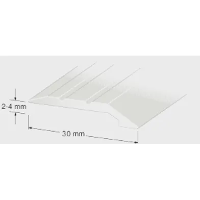 Nivålist 2-4 mm 100 cm, Silver, Nr