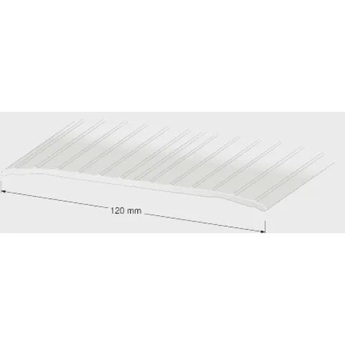 Tröskellist 120 mm, 200 cm Nr 109, Silver aluminium