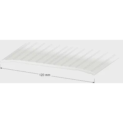 Tröskellist 120 mm, 100 cm Nr 109, Silver aluminium