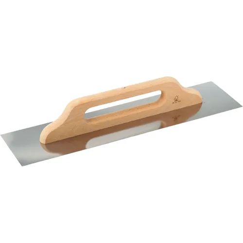 Slipstål med trägrepp, rostfri, 130x500 mm