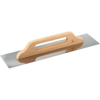 Slipstål med trägrepp, rostfri, 130x500 mm