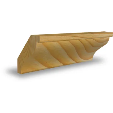 Allmogetaklist obehandlad furu 15x56 mm, Löpmeter