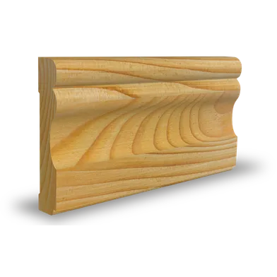 Foder Läckeby obehandlad furu 15x67 mm, CW708, Löpmeter