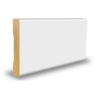 Foder vitmålad furu, NCS 0500-N 12x56 mm, 2200 mm