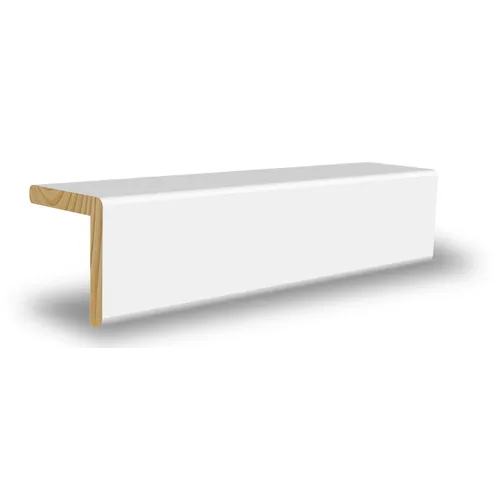 Hörnlist vitmålad furu 27x27 mm, 4400 mm