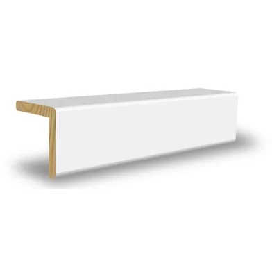 Hörnlist vitmålad furu 27x27 mm, 2500 mm