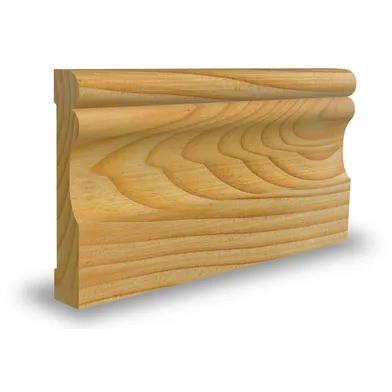 Sockel Läckeby obehandlad furu 15x95 mm, CW809, Löpmeter