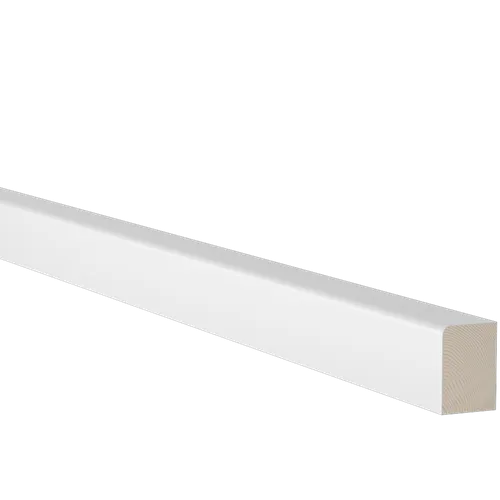 Salningslist vitmålad furu 19x27 mm, 2200 mm