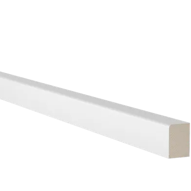 Salningslist vitmålad furu 19x27 mm, 2200 mm