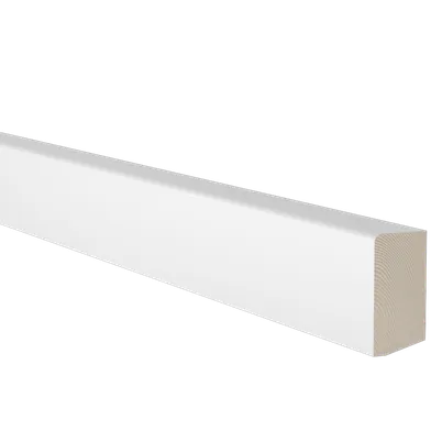 Salningslist vitmålad furu 21x43 mm, 2200 mm