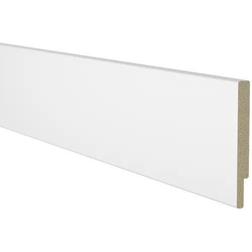 Fönstersmyg m. fals vitmålad MDF, NCS 0500-N 16x150 mm, 4200 mm
