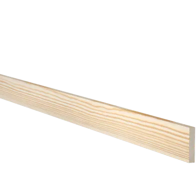 Planhyvlad obehandlad furu 8 mm 8x43 mm, Löpmeter