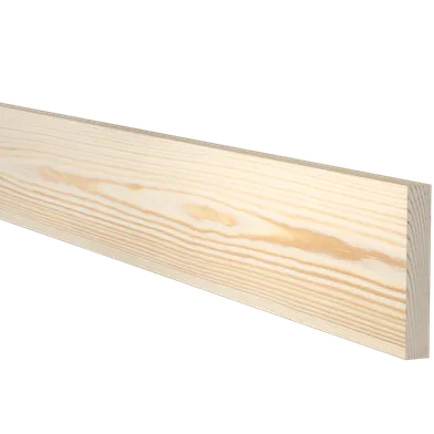 Planhyvlad obehandlad furu 15 mm 15x95 mm, Löpmeter