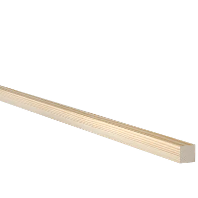 Planhyvlad obehandlad furu 21 mm 21x21 mm, Löpmeter