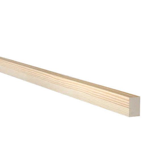 Planhyvlad obehandlad furu 21 mm 21x33 mm, Löpmeter