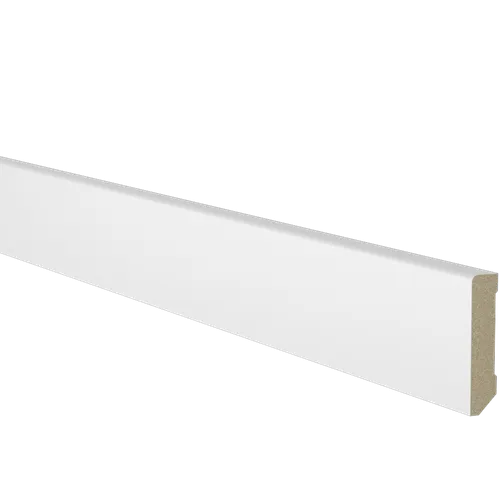 Sockel vitmålad MDF 12x56 mm, 4200 mm