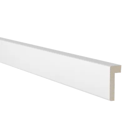 Klackfoder vitmålad furu, klack 12 mm 21x56 mm, 4400 mm