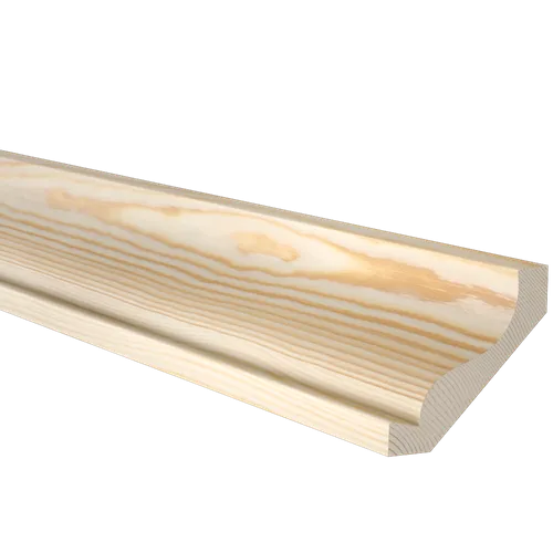 Allmogetaklist obehandlad furu 15x69 mm, Löpmeter