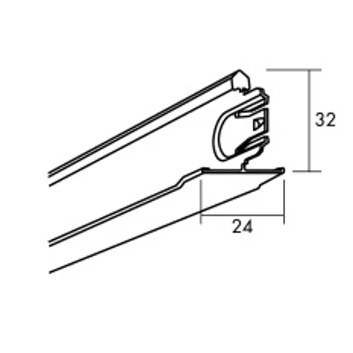 Tvärprofil Connect 8103, 600 mm