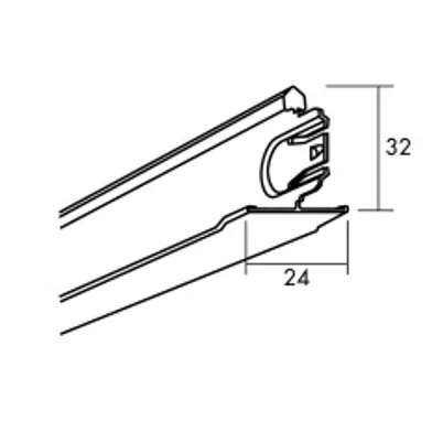 Tvärprofil Connect 8103, 600 mm